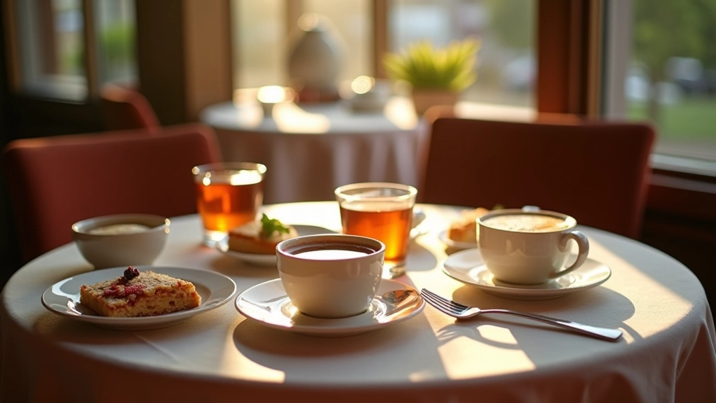 Turkish tea and dessert pairing setup